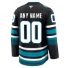 San Jose Sharks tröja Customized Fanatics Premium 2024-25 Svart Tredje - NHL Tröjor Herr